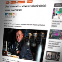 Listed under ‘Gourmand’s Choice’ in Joe McNamee’s annual foodie awards